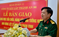Công ty Xây lắp Thành An 96 tổ chức bàn giao các hạng mục, sửa chữa, nâng cấp nhà tưởng niệm  Anh hùng Liệt sĩ Nguyễn Phan Vinh