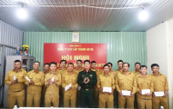 Công ty CPXL Thành An 96, biểu dương, tặng thưởng đội ngũ nhân viên lái xe, lái máy trực tiếp thi công công trình trong đơn vị