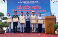 Công ty cổ phần xây lắp Thành An 96 tổ chức gắn biển công trình chào mừng Đại hội Đảng bộ  tỉnh Bình Thuận, lần thứ XIV