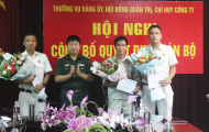 Công ty CPXL Thành An 96 công bố quyết định về công tác cán bộ