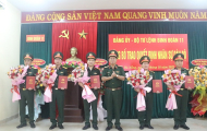 Công bố và trao quyết định nhân sự cán bộ cho Lãnh đạo, chỉ huy Lữ đoàn Công binh công trình Dự bị động viên 96