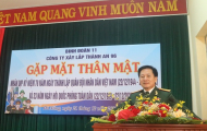 Công ty CPXL Thành An 96 tổ chức gặp mặt thân mật  nhân dịp kỷ niệm 78 năm ngày thành lập QĐND Việt Nam, 33 năm ngày Hội Quốc phòng toàn dân.