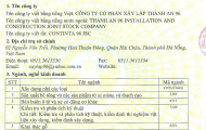 Thông báo thay đổi giấy chứng nhận doanh nghiệp