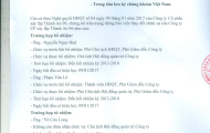 Thông báo thay đổi nhân sự