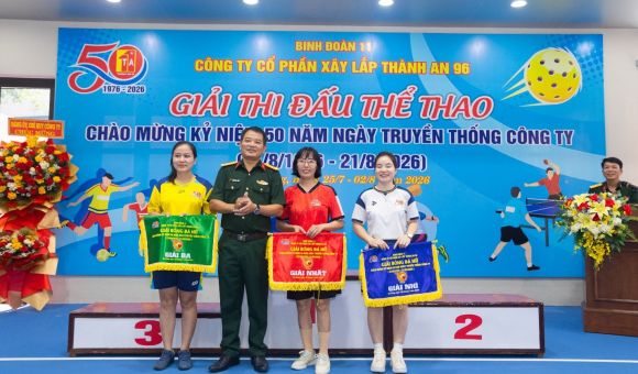 Các tổ chức quần chúng Công ty CPXL Thành An 96 tổ chức hoạt động thể thao chào mừng kỷ niệm 50 năm Ngày truyền thống Công ty (21/8/1976 -21/8/2026)