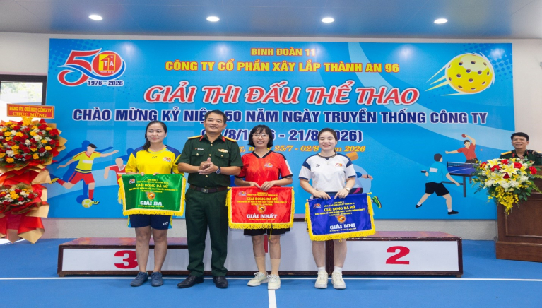 Các tổ chức quần chúng Công ty CPXL Thành An 96 tổ chức hoạt động thể thao chào mừng kỷ niệm 50 năm Ngày truyền thống Công ty (21/8/1976 -21/8/2026)